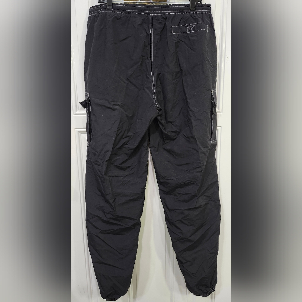 Vintage Sierra Pacific Black Jogger Sports Outdoor Windpants Men's Size XL - Picture 8 of 10